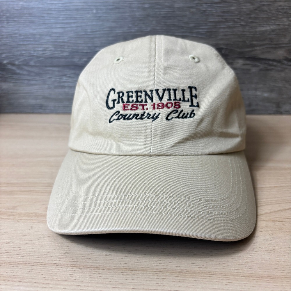Greenville Country Club Hat Cap‎ Strap Back Brown Golf Golfing Outdoors